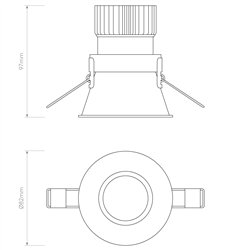 Astro Minima Round LED | Foco empotrado