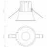 Astro Minima Round IP65 Fire-Rated LED | Foco empotrado