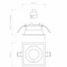 Astro Minima Slimline Square Adjustable Fire-Rated | Foco empotrado
