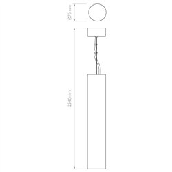 Astro Osca 400 Round | Lámpara de suspensión