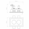 Astro Blanco Twin Adjustable | Foco empotrado
