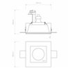 Astro Blanco Square Adjustable | Foco empotrado