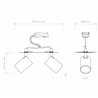 Astro Ascoli Twin Recessed | Lámpara de techo