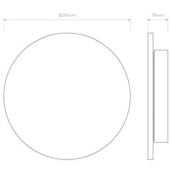 Astro Eclipse Round 250 | Lámpara de pared