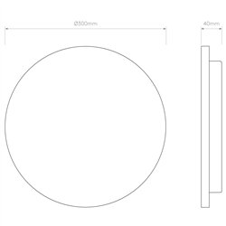 Astro Eclipse Round 300 LED | Lámpara de pared