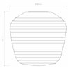 Astro Nara Taper Ribbed Glass
