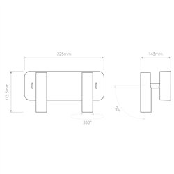 Astro Enna Twin | Lámpara de pared