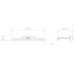 Astro Goya 460 LED | Lámpara de pared