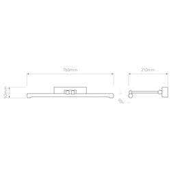 Astro Goya 760 LED | Lámpara de pared