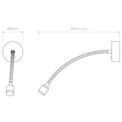 Astro Fosso Switched LED | Lámpara de pared