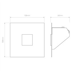 Astro Borgo Trimless Mini LED | Foco empotrado