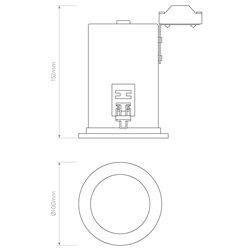 Astro Taro Round Fire-Rated | Foco empotrado