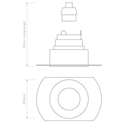 Astro Trimless Slimline Round Fixed Fire-Rated IP65 | Foco empotrado