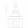 Astro Trimless Square Fixed | Foco empotrado