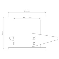 Astro Kos Recessed | Lámpara de techo