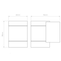 Astro Dartmouth Single GU10 | Lámpara de pared