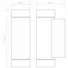 Astro Dartmouth Twin GU10 | Lámpara de pared