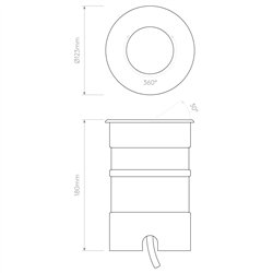 Astro Cromarty 120 LED | Lámpara de piso