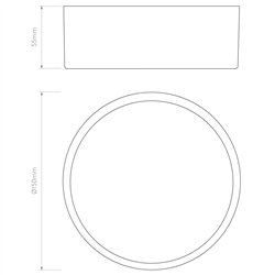 Astro Kea 150 Round / Plafondlamp | Lámpara de pared / Lámpara de techo