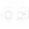 Astro Bayville Single Spot | Lámpara de pared