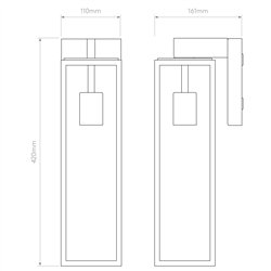 Astro Harvard Lantern | Lámpara de pared
