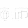 Astro Micro Recess Switched | Lámpara de pared