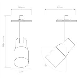 Astro Apollo 100 Recessed | Foco empotrado