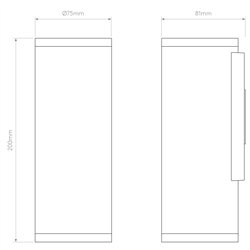 Astro Ava 200 Coastal | Lámpara de pared