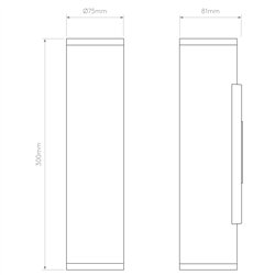 Astro Ava 300 Coastal | Lámpara de pared