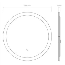Astro Ascot 650 Round | Lámpara de pared