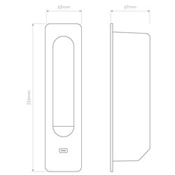 Astro Keta USB C | Lámpara de pared