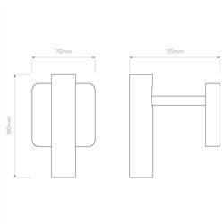 Astro Leda Single | Lámpara de pared