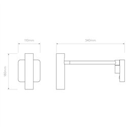 Astro Leda Swing Arm | Lámpara de pared