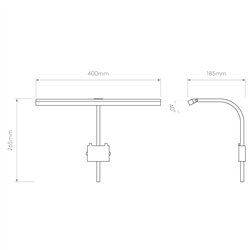 Astro Mondrian 400 Frame Mounted LED | Lámpara de pared