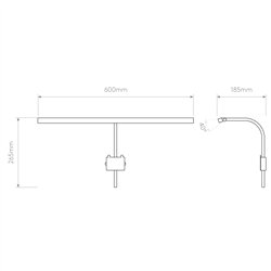 Astro Mondrian 600 Frame Mounted LED | Lámpara de pared