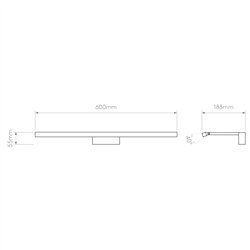 Astro Mondrian 600 LED | Lámpara de pared