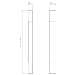 Astro Palermo 600 LED | Lámpara de pared