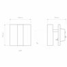 Astro Enna Square Switched LED | Lámpara de pared