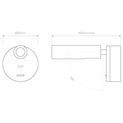 Astro Enna Surface LED | Lámpara de pared