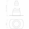 Astro Pinhole Slimline Round Flush Fixed Fire-Rated IP65 | Foco empotrado