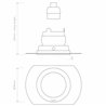 Astro Pinhole Slimline Round Flush Adjustable Fire-Rated | Foco empotrado