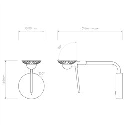 Astro Miura Swing Arm | Lámpara de pared