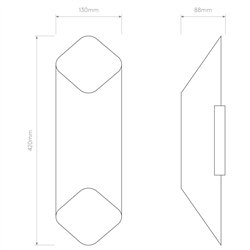 Astro Ako 420 Phase | Lámpara de pared
