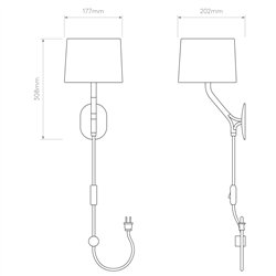Astro Arbor Plug-In | Lámpara de pared