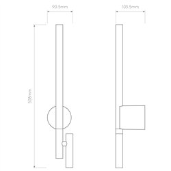 Astro Baton Reader LED | Lámpara de pared