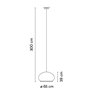 Vibia Knit ø 65 cm x 39 cm - 7470 lámpara de suspensión