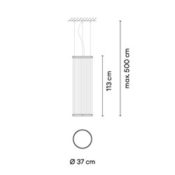 Vibia Array Ø 37 cm - 113 cm - 1805 lámpara de suspensión