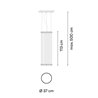 Vibia Array Ø 37 cm - 113 cm - 1805 lámpara de suspensión