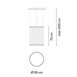Vibia Array Ø 55 cm - 73 cm - 1815 lámpara de suspensión