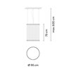 Vibia Array Ø 55 cm - 73 cm - 1815 lámpara de suspensión